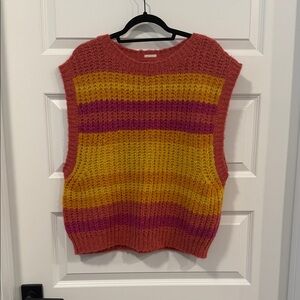 MOTHER Multicolor Striped Sweater Vest